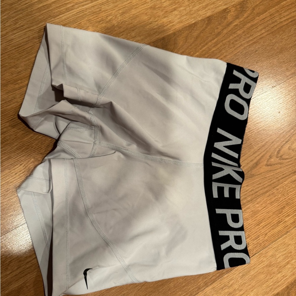 Nike Pro white Athletic Shorts